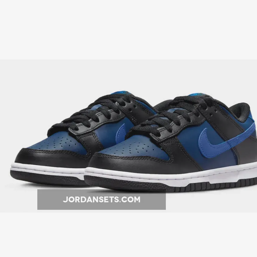Nike Dunk Low GS Black Navy DH9765-402 - blue & black dunks