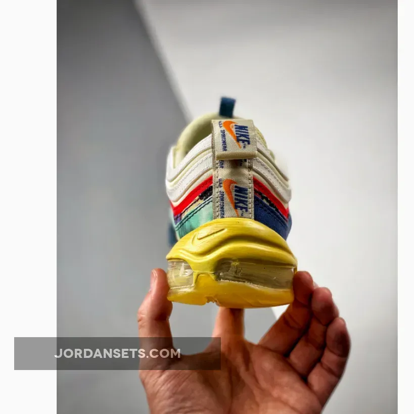 Nike Air Max 97 Coconut Milk/Track Red-Fossil - wmns air max 97 'university red'