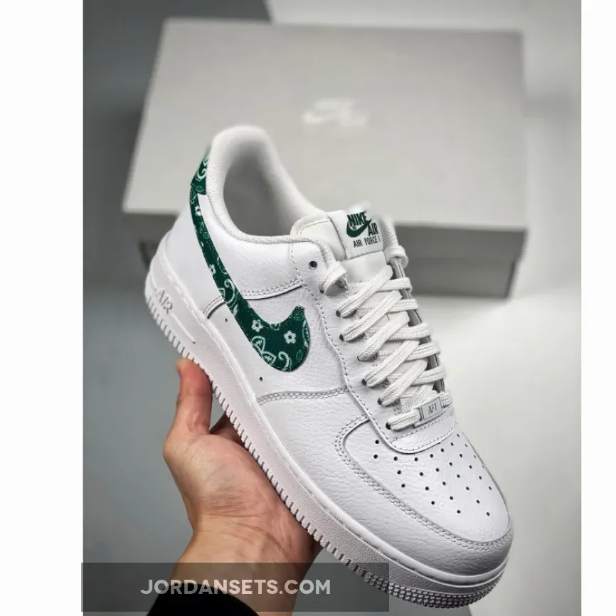 All Green Nike Air Force 1 Nike Air Force 1 'Green Paisley' White/Green DH4406-102