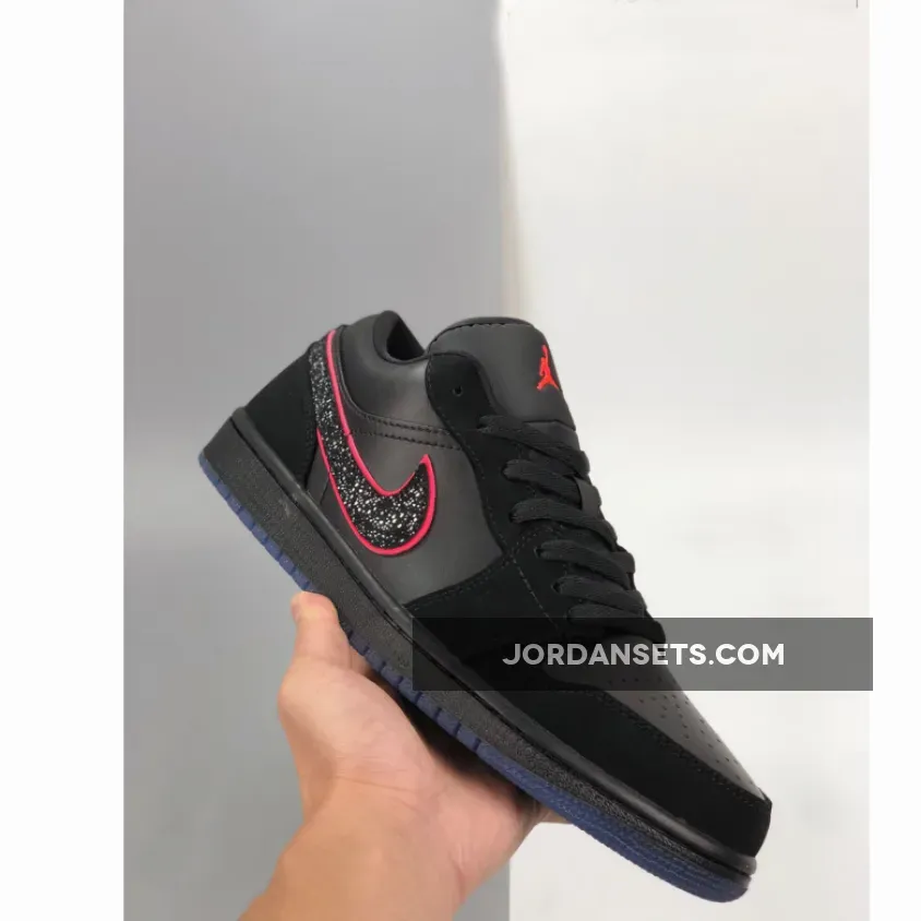 Air Jordan 1 Low Black Red Orbit / Aj 1 Low Black Red