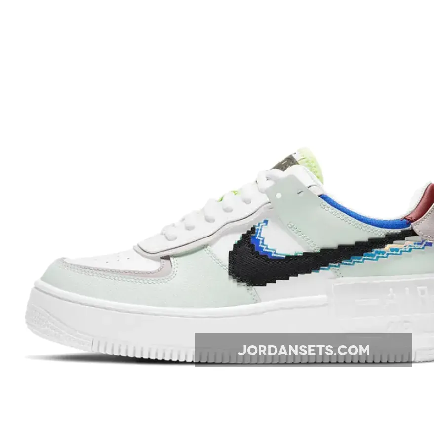 Nike Air Force 1 Shadow Barely Green/White/Platinum Violet/Black nike air force 1 shadow pixel