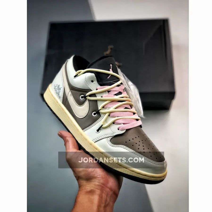Air Jordan 1 Low White Brown For Sale