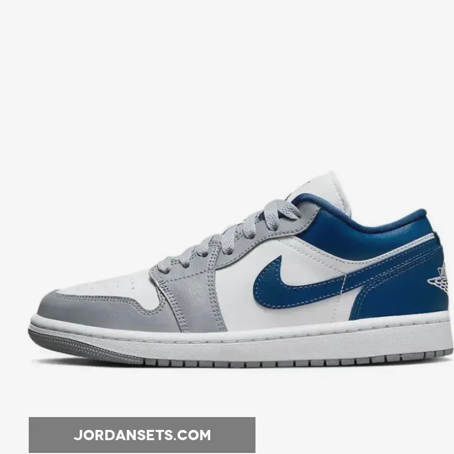 Air Jordan 1 Low 'LA Dodgers' Stealth/White-French Blue DC0774-042 #jordan 1 low french blue