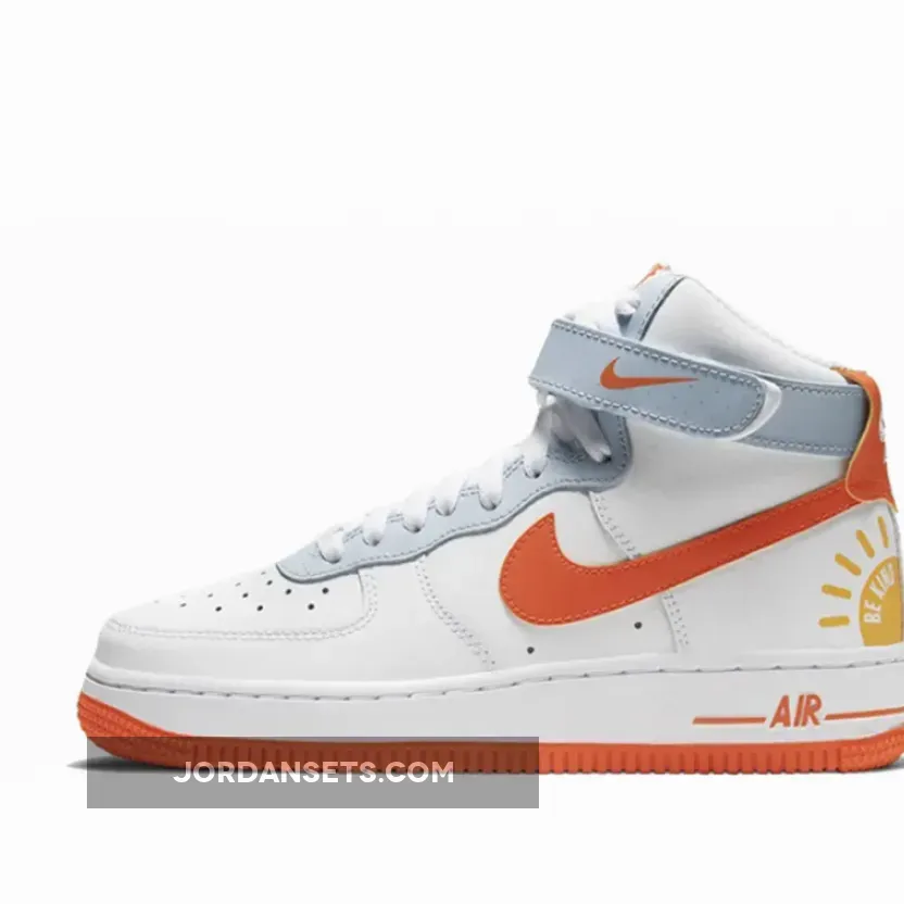 Nike Air Force 1 High 'Be Kind' White Orange DC2198-100 Online