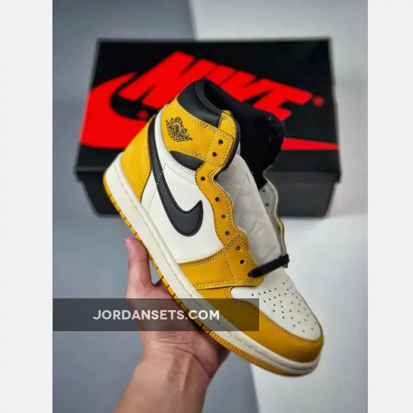 Air Jordan 1 High OG Yellow Ochre/Black/Sail DZ5485-401