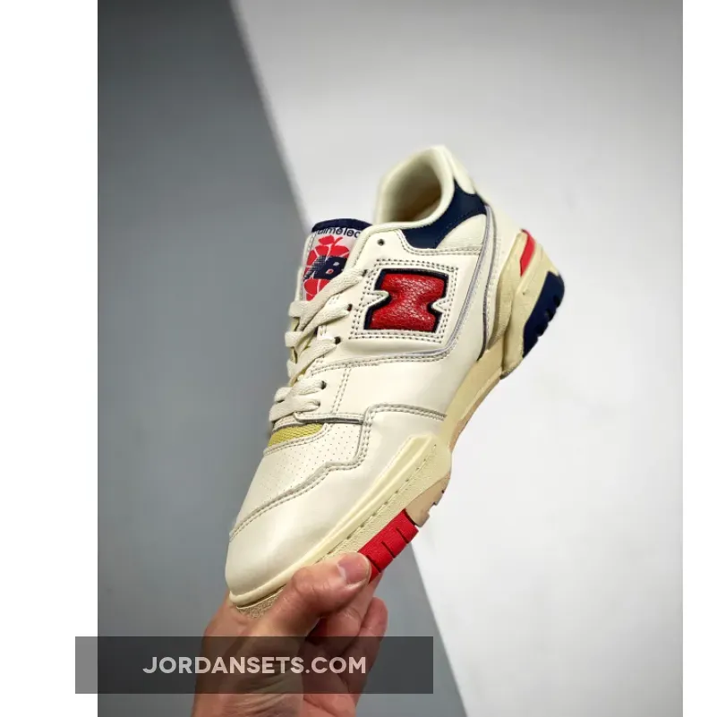 550 White Navy Aimé Leon Dore x New Balance 550 White/Navy/Red BB550A3