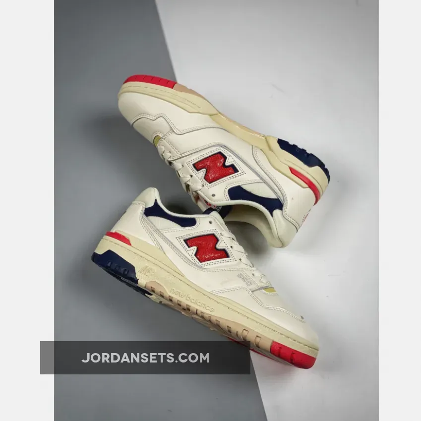 550 White Navy Aimé Leon Dore x New Balance 550 White/Navy/Red BB550A3