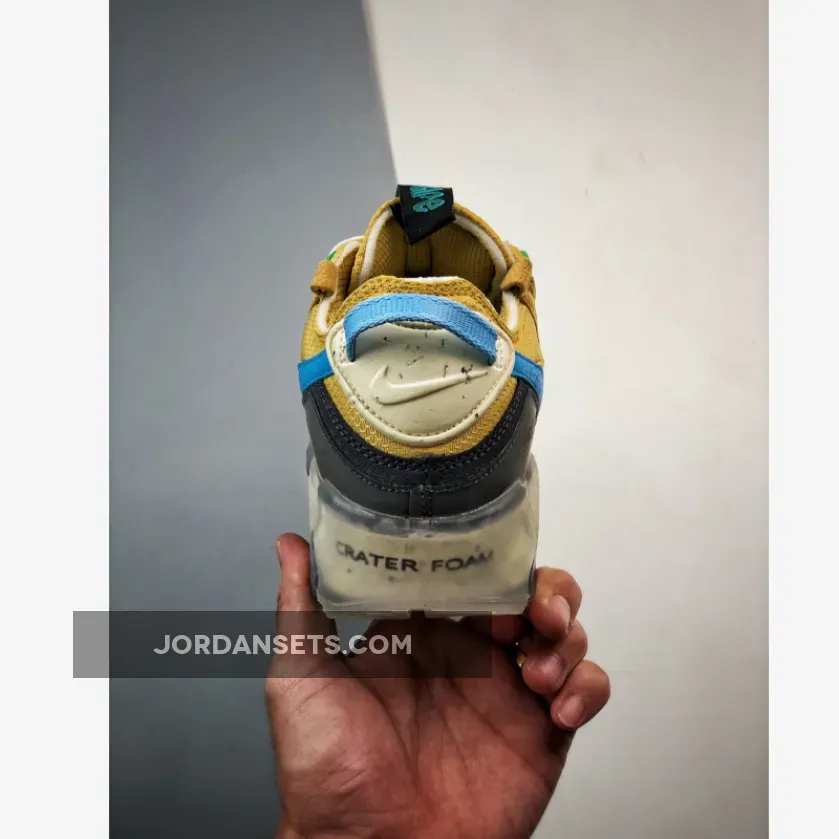 Nike Air Max 90 Terrascape Wheat Gold Blue DQ3987-700 - blue and gold nike air max