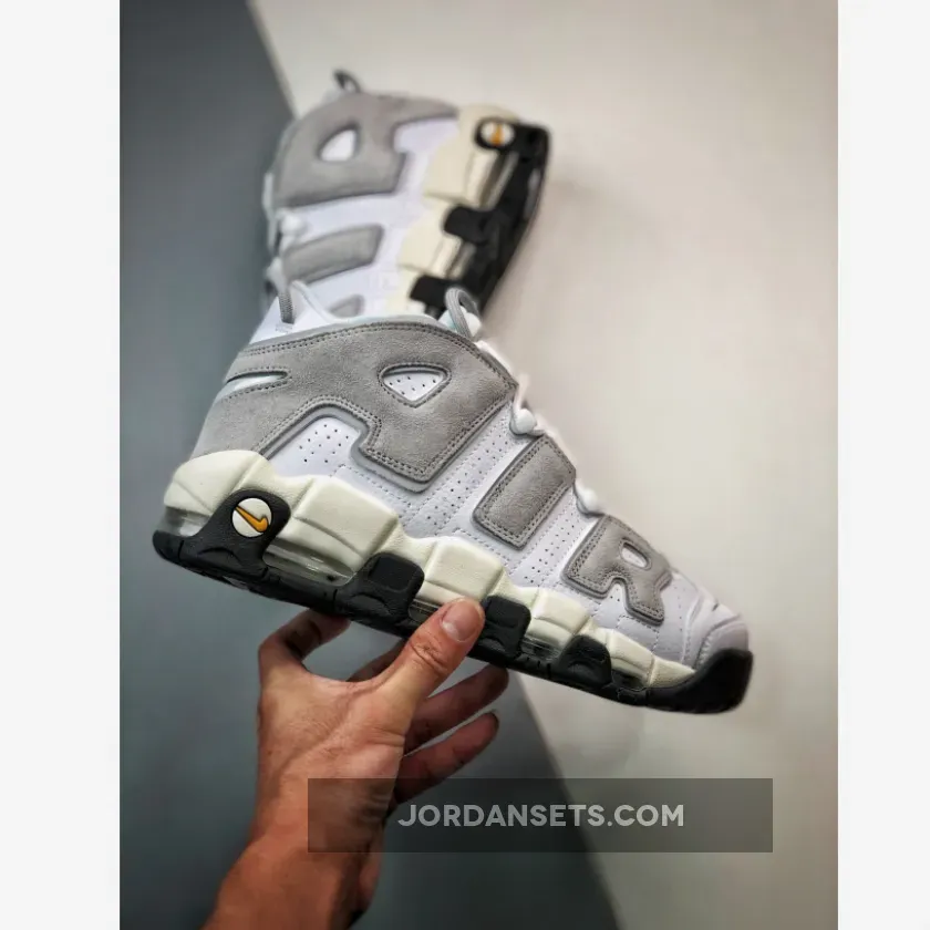 Nike Air More Uptempo White Grey Suede DZ4516-100 For Sale