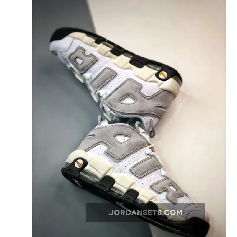 Nike Air More Uptempo White Grey Suede DZ4516-100 For Sale