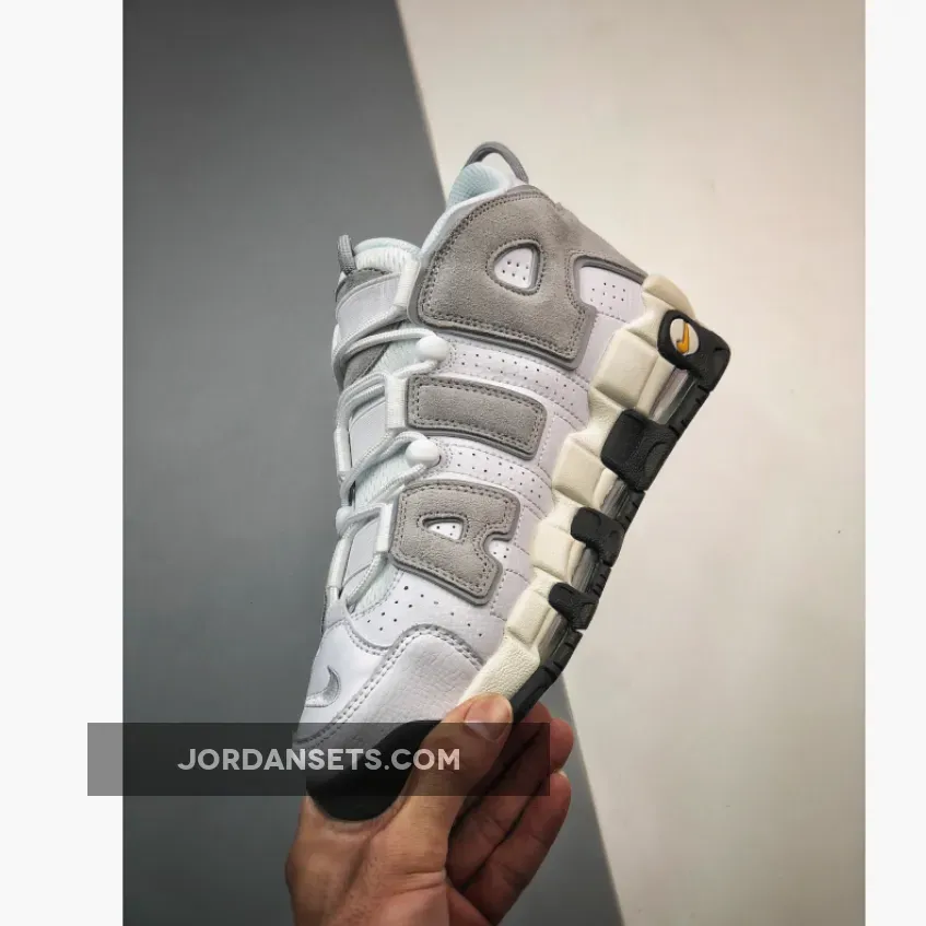 Nike Air More Uptempo White Grey Suede DZ4516-100 For Sale