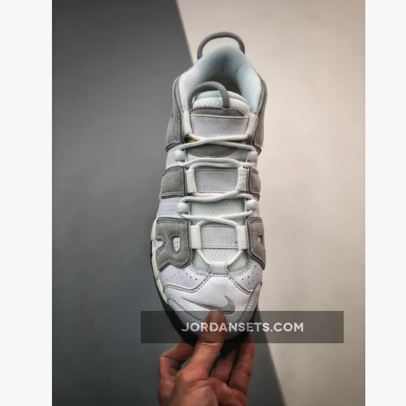 Nike Air More Uptempo White Grey Suede DZ4516-100 For Sale