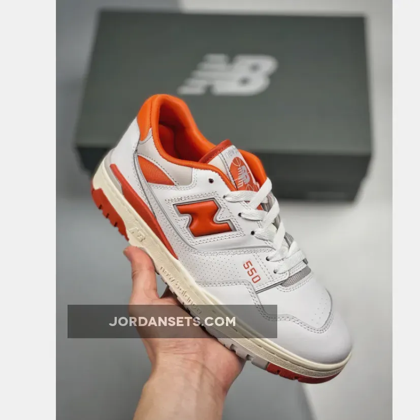 Size? x New Balance 550 'College Pack' White Orange / Orange And Brown New Balance BB550SIZ
