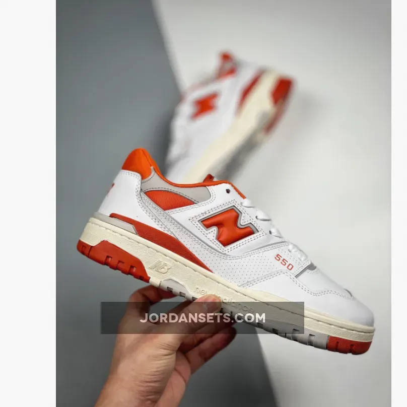 Size? x New Balance 550 'College Pack' White Orange / Orange And Brown New Balance BB550SIZ