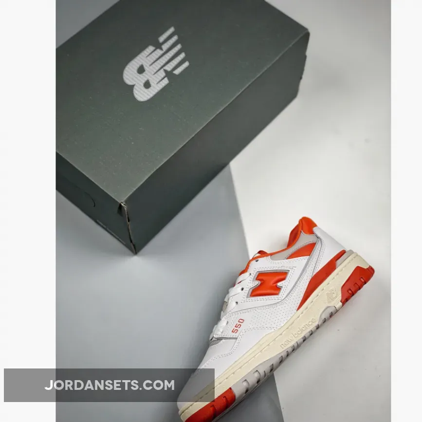 Size? x New Balance 550 'College Pack' White Orange / Orange And Brown New Balance BB550SIZ