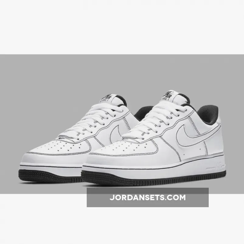 Nike Air Force 1 Low White/Black #air force 1 stitching