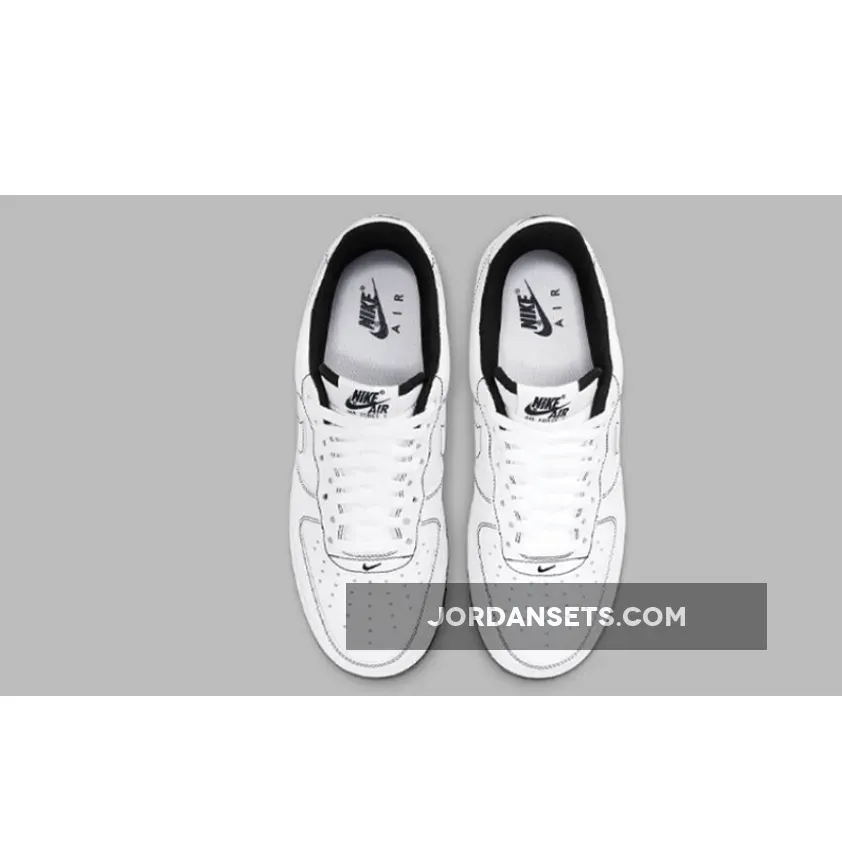 Nike Air Force 1 Low White/Black #air force 1 stitching
