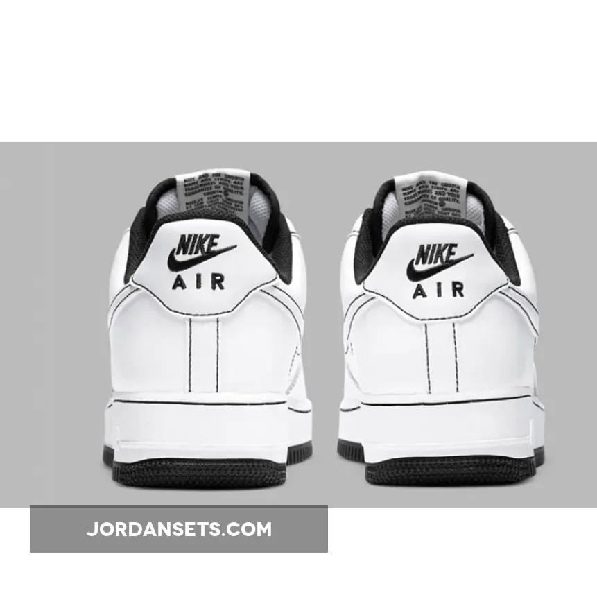 Nike Air Force 1 Low White/Black #air force 1 stitching