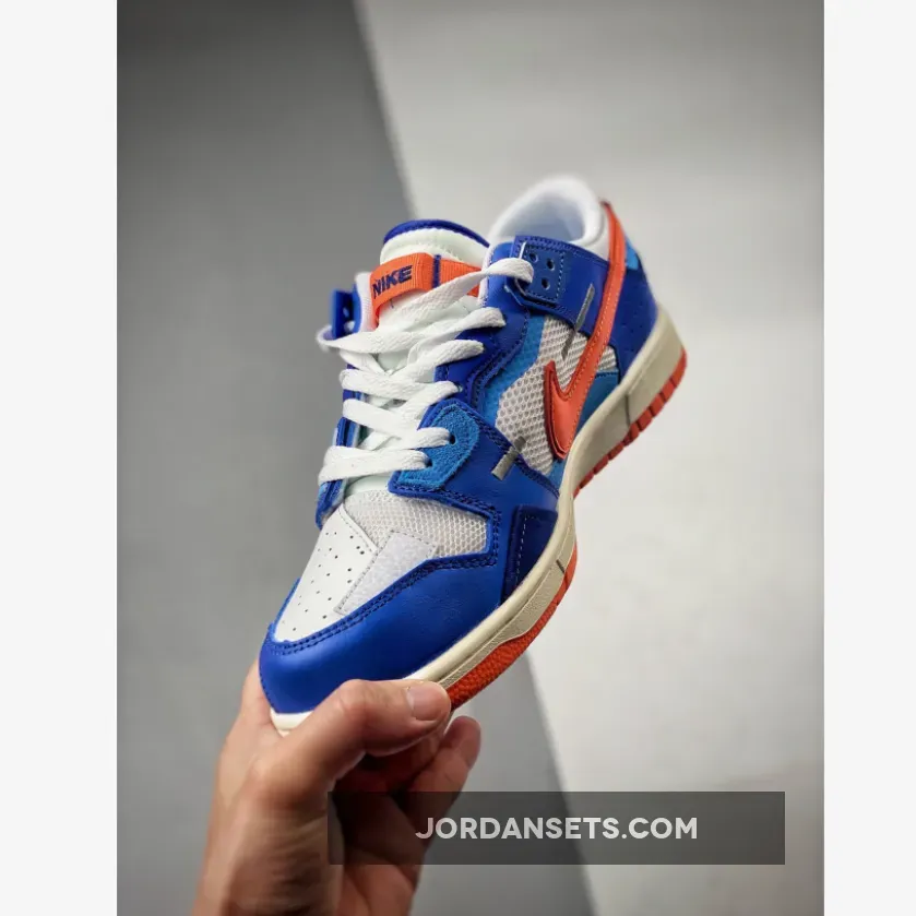 Nike Dunk Low Scrap Knicks White/Blue-Orange