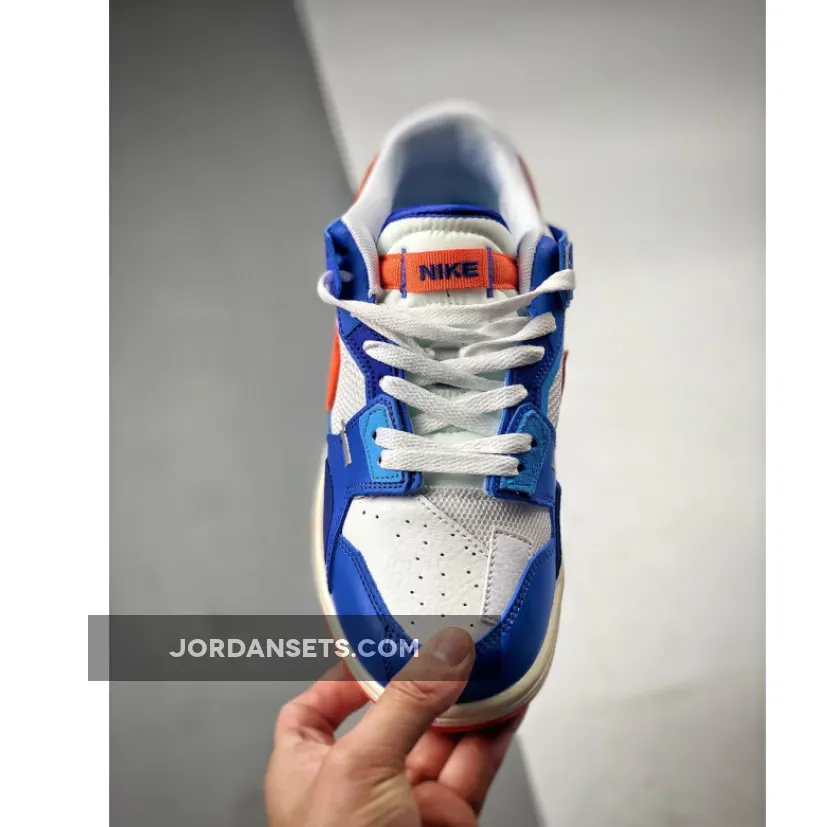 Nike Dunk Low Scrap Knicks White/Blue-Orange