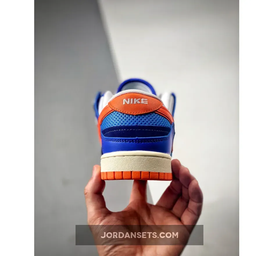 Nike Dunk Low Scrap Knicks White/Blue-Orange