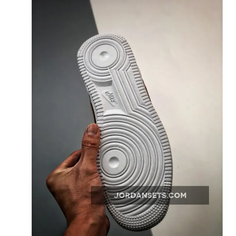 Nike Air Force 1 Low 'Basketball Swooshes' White Orange orange vans mens