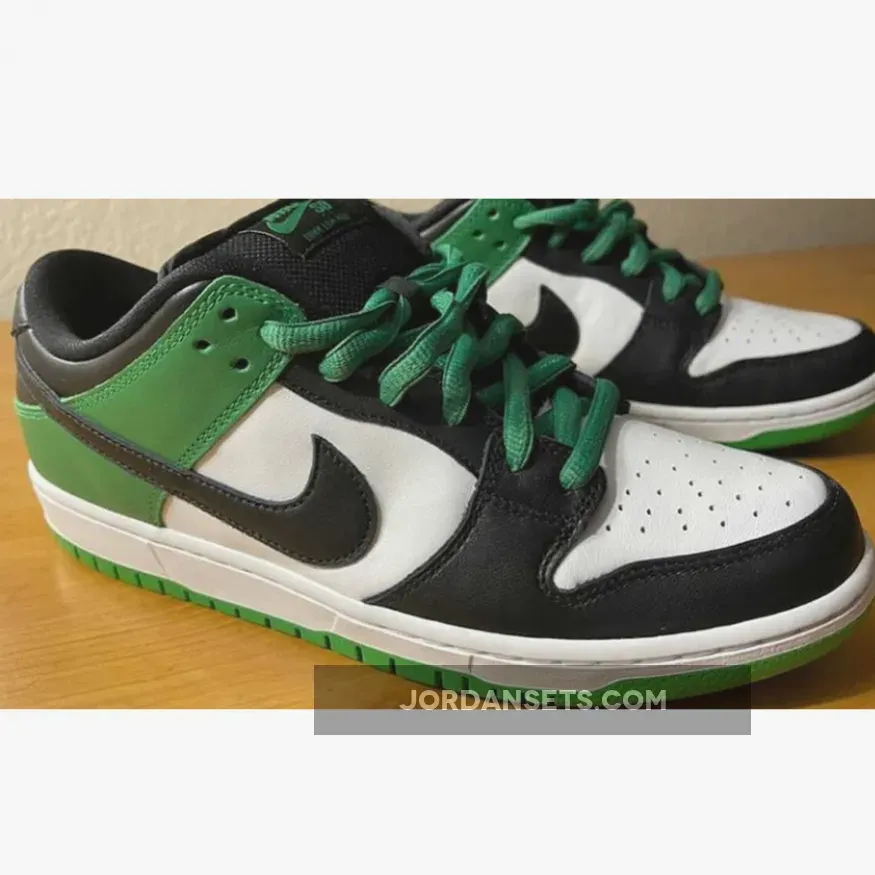 Nike SB Dunk Low Classic Green/Black-White BQ6817-302 #dunk low green blue