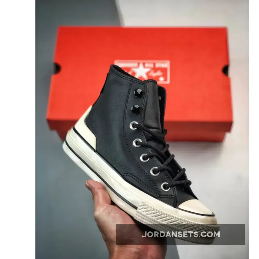 Converse Chuck 70 Leather Black/Egret A05695C For Sale