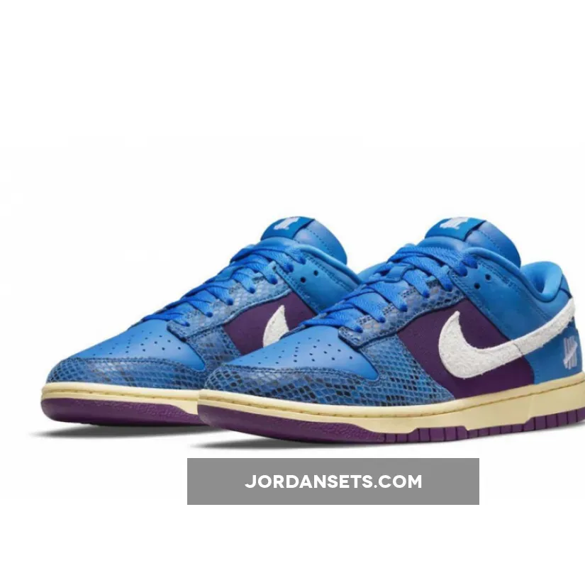 Undefeated x Nike Dunk Low Royal/Purple-White DH6508-400 - exotic nike dunks