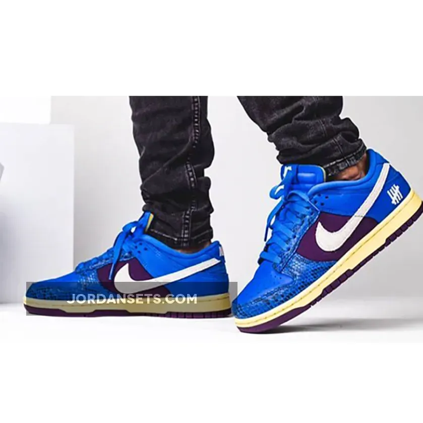 Undefeated x Nike Dunk Low Royal/Purple-White DH6508-400 - exotic nike dunks