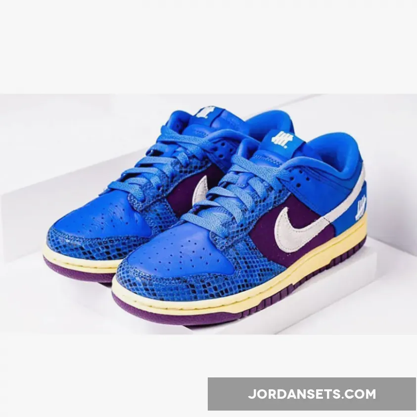 Undefeated x Nike Dunk Low Royal/Purple-White DH6508-400 - exotic nike dunks