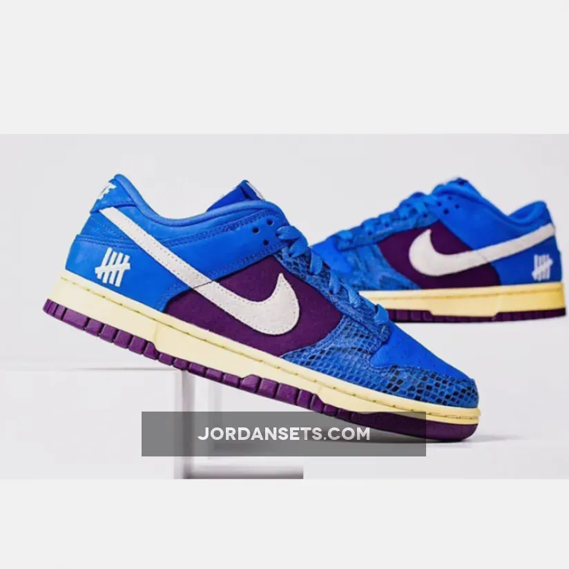 Undefeated x Nike Dunk Low Royal/Purple-White DH6508-400 - exotic nike dunks