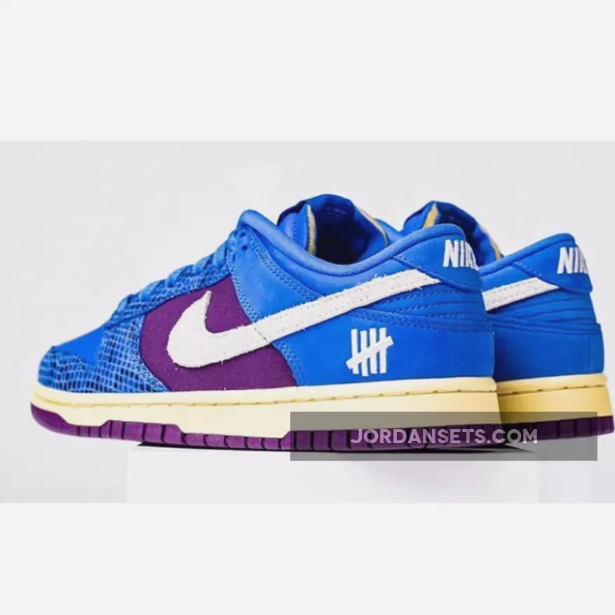 Undefeated x Nike Dunk Low Royal/Purple-White DH6508-400 - exotic nike dunks