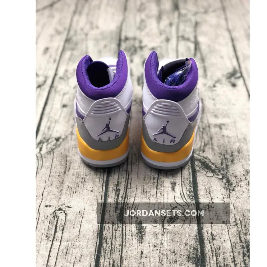 Jordan Legacy 312 Lakers - Jordan Legacy 312 'Lakers' White/Field Purple-Amarillo AV3922-157