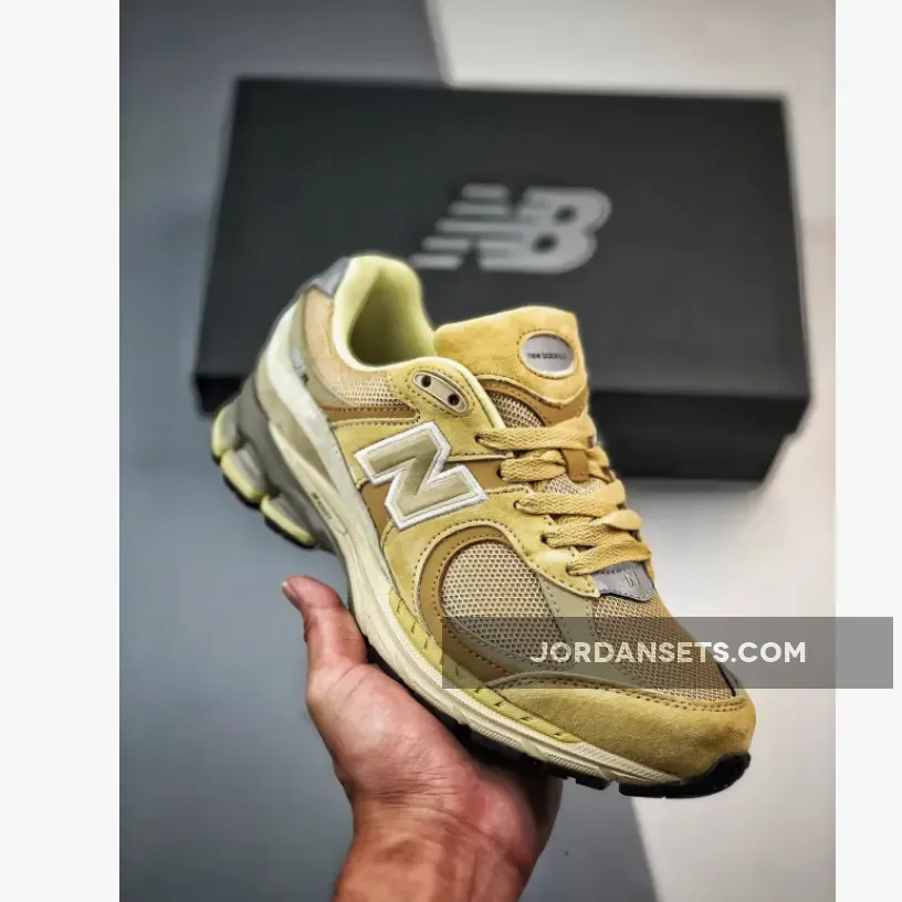 AURALEE X New Balance 2002R Yellow/Beige M2002RE1 For Sale