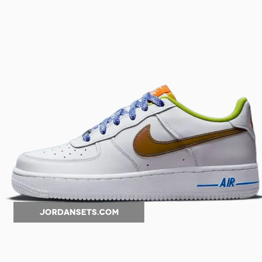 Nike Air Force 1 Low GS Hologram Swoosh White DQ7767-100 #iridescent air force ones