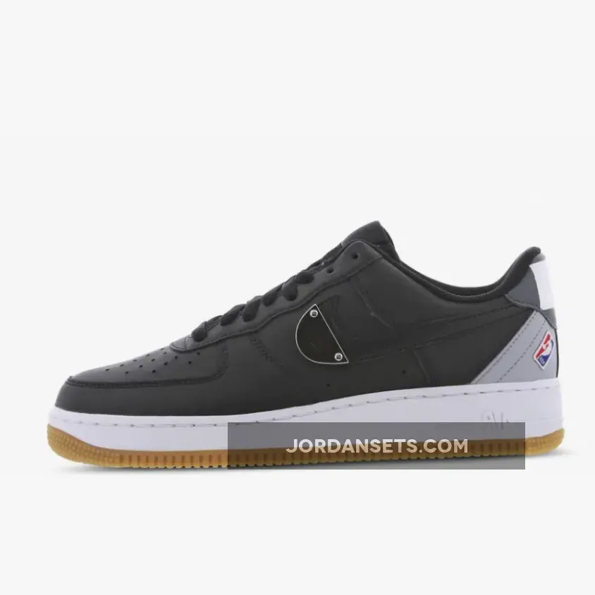 Nike Air Force 1 Low 'NBA Spurs' Black Grey CT2298-001 Restock