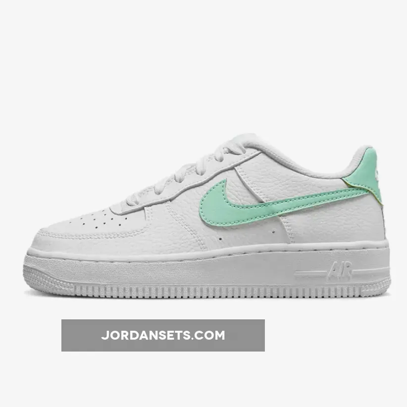 Nike Air Force 1 Low GS White Mint For Womens CT3839-105 / air force 1 mint green