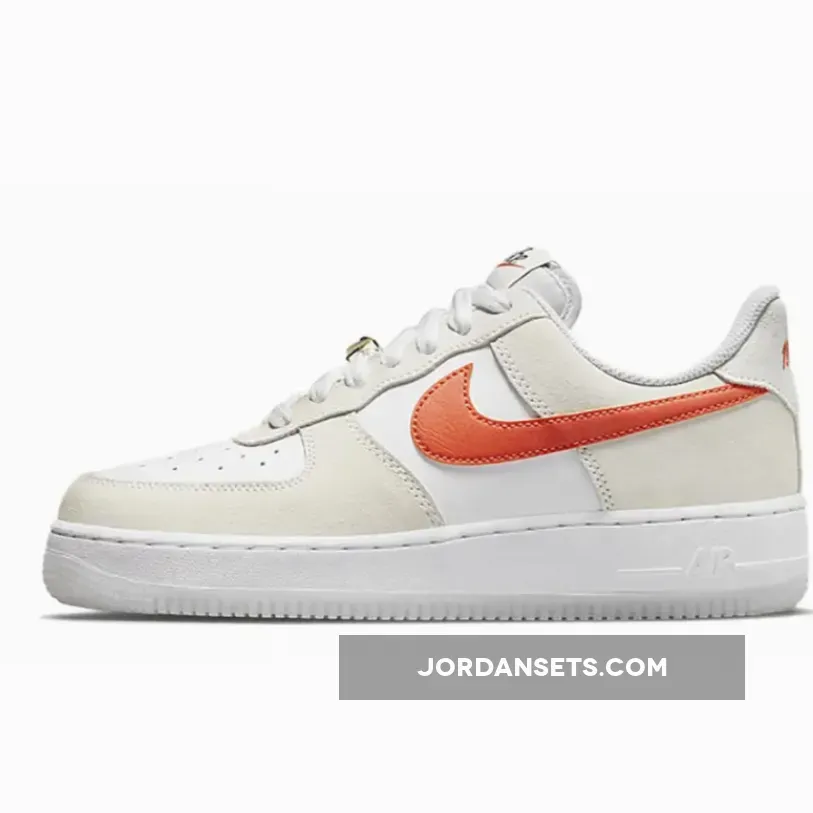 Nike Air Force 1 Low First Use White Orange DA8302-101 #air force 1 orange and white