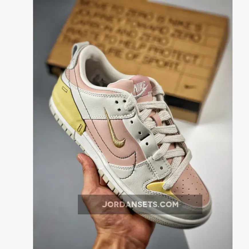 Nike Dunk Low Disrupt 2 Pink Oxford White/Pink/Yellow DV4024-001 - nike dunk low disrupt pink