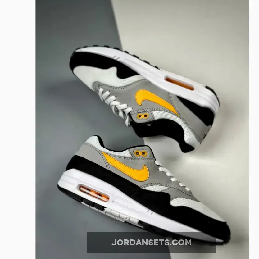 Nike Air Max 1 White University Gold #Nike Air Max White With Gold FD9082-104