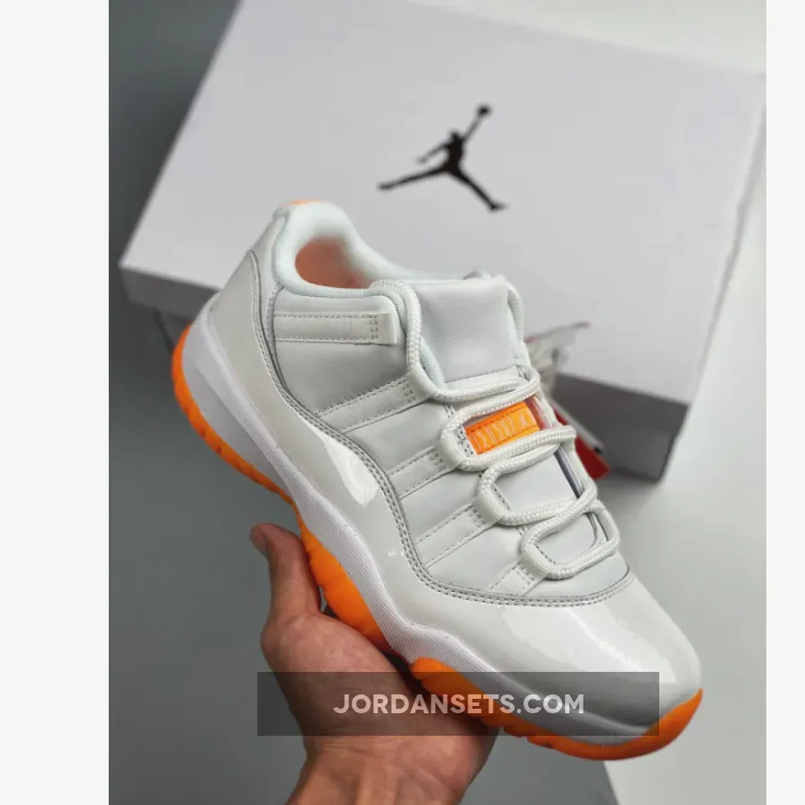 Restock Air Jordan 11 Low White/Bright Citrus AH7860-139