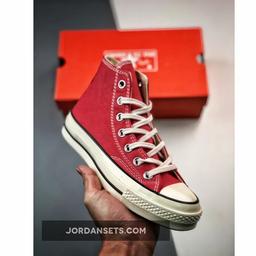 Converse Chuck 70 High Vintage Canvas Rhubarb Pie/Egret/Black chuck 70 vintage canvas sale