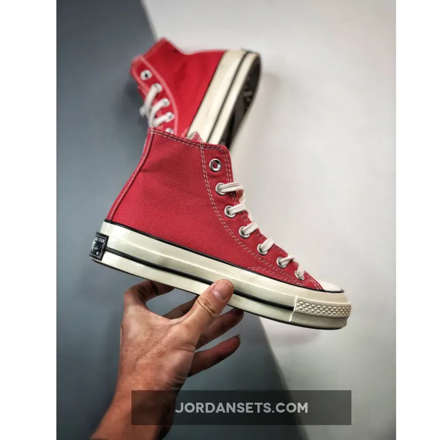 Converse Chuck 70 High Vintage Canvas Rhubarb Pie/Egret/Black chuck 70 vintage canvas sale