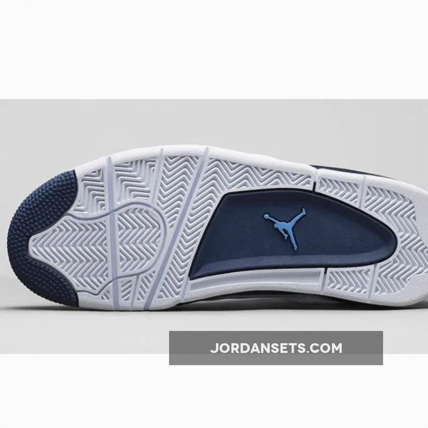 Air Jordanair Jordan 4 Retro Ls White/Legend Blue-Mdnght Navy AJ4 #jordan 4s white blue