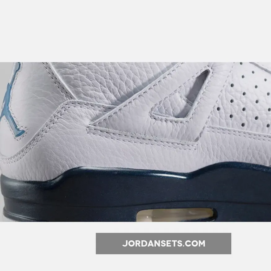 Air Jordanair Jordan 4 Retro Ls White/Legend Blue-Mdnght Navy AJ4 #jordan 4s white blue