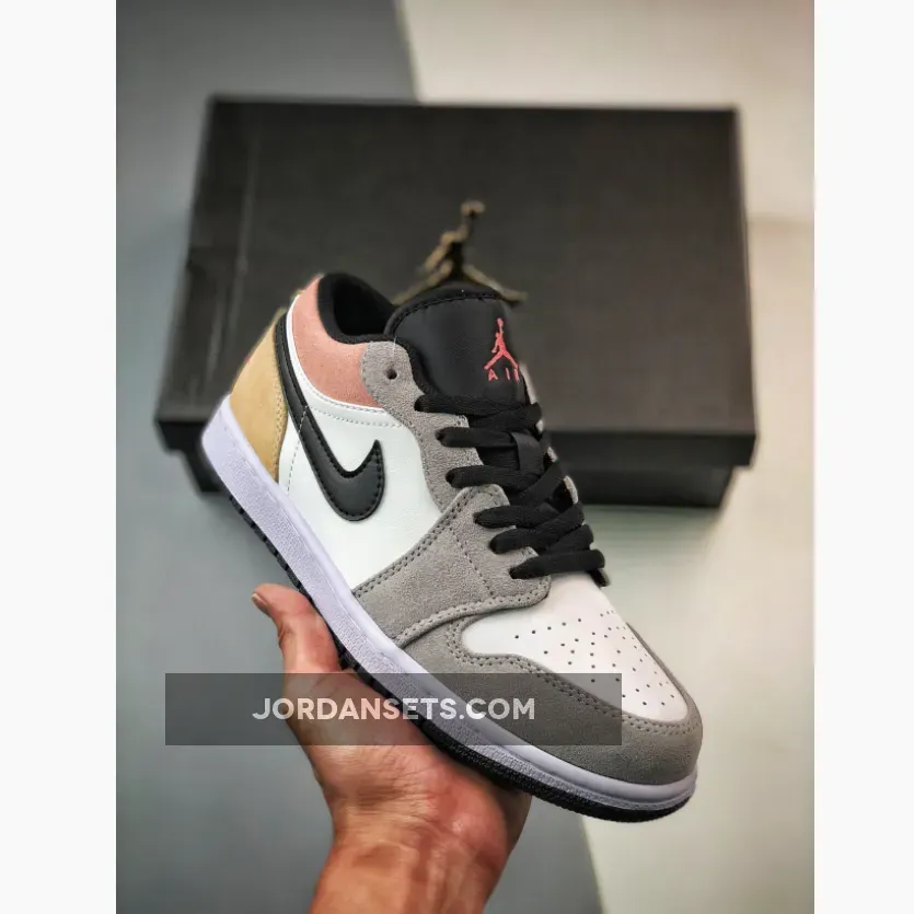 Air Jordan 1 Low Black/Magic Ember-Sundial-White / jordan 1 lows flight club