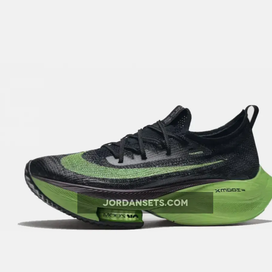Nike ZoomX VaporFly NEXT% Valerian Blue/Lime Blast-Black / nike zoom alphafly green
