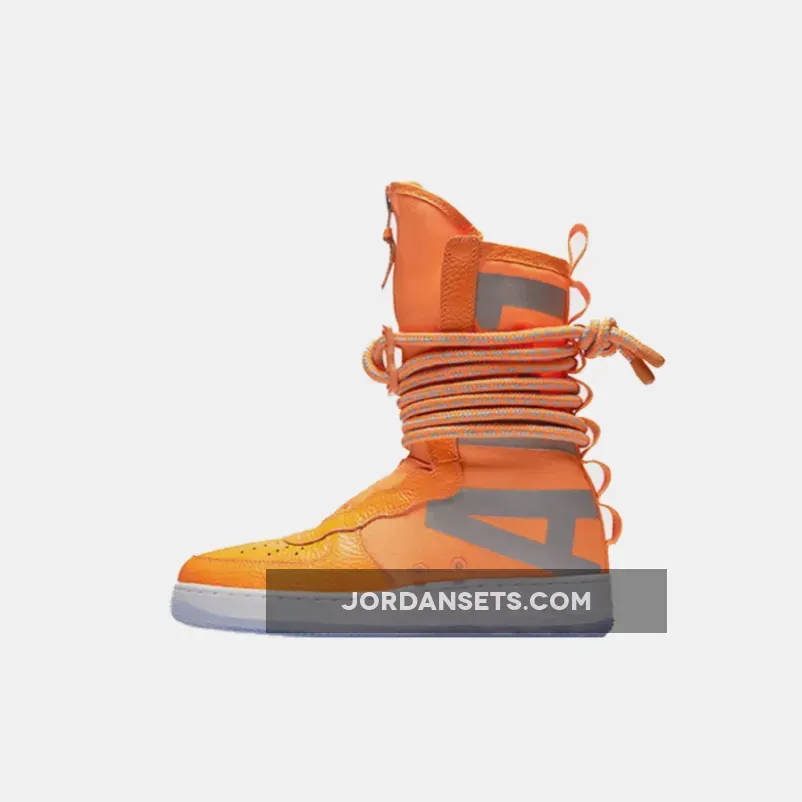 Nike SF Air Force 1 Hi Boot Total Orange AA1128-800 Brand New