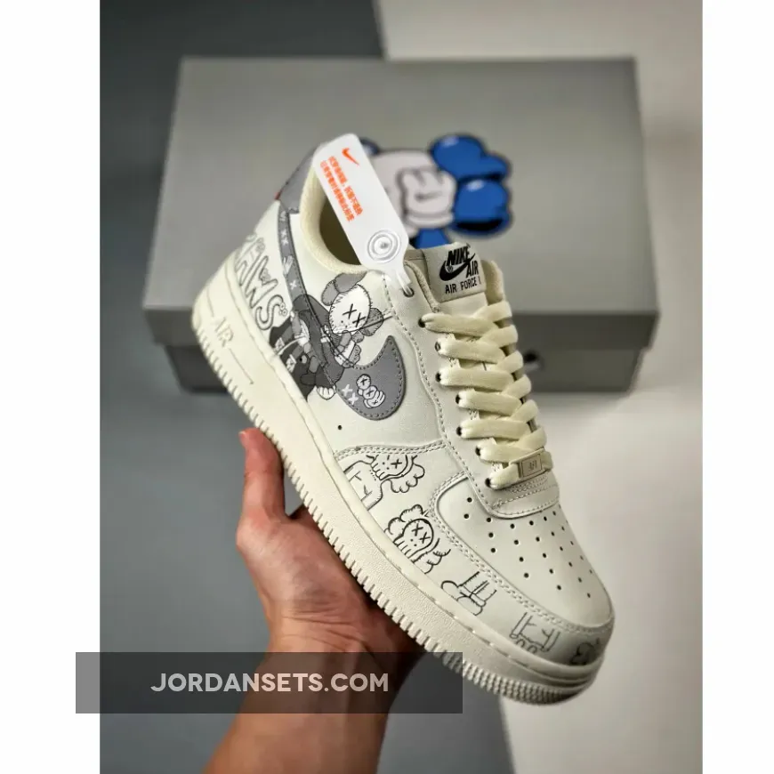 Kaws X Nike Air Force 1 Low White Grey Online